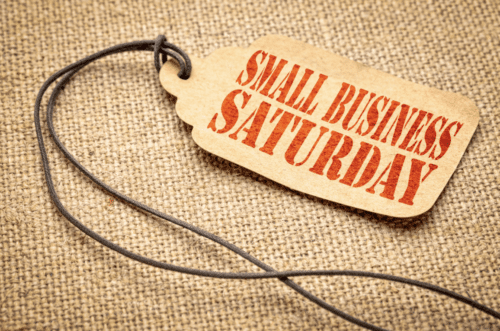 small business saturday sale tag