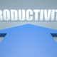 productivity - arrow pointing to word