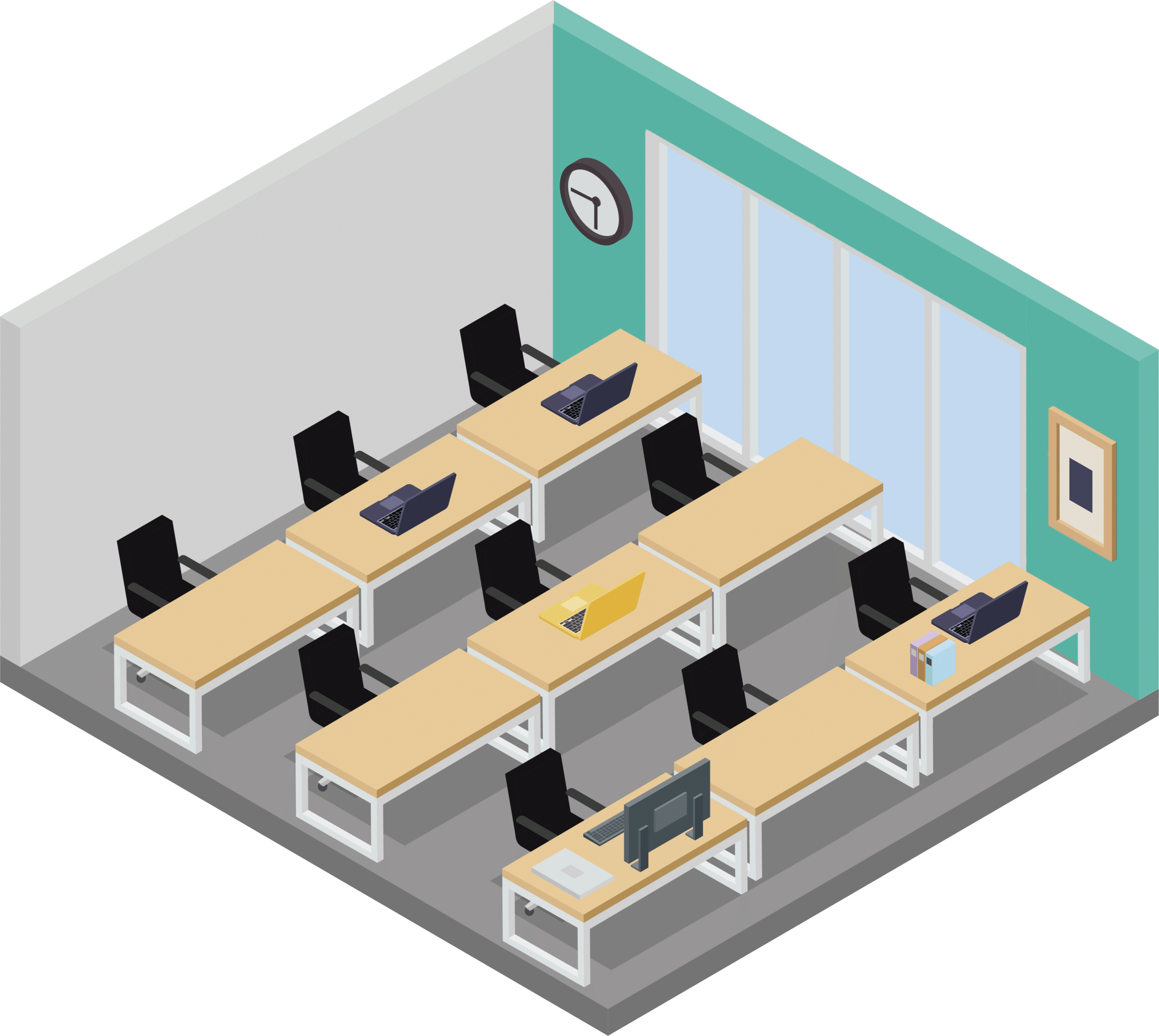 dedicated desk space