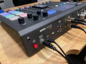 rode caster board power button