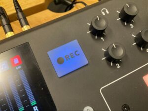 stop recording button on rode caster pro