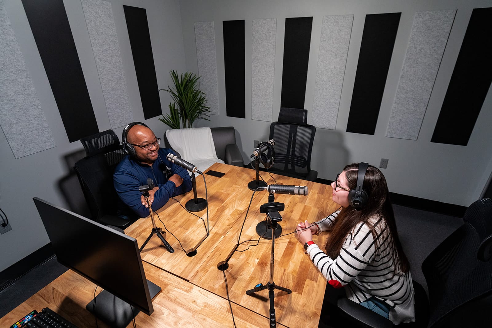 nuvodesk having a podcast conversation with a member