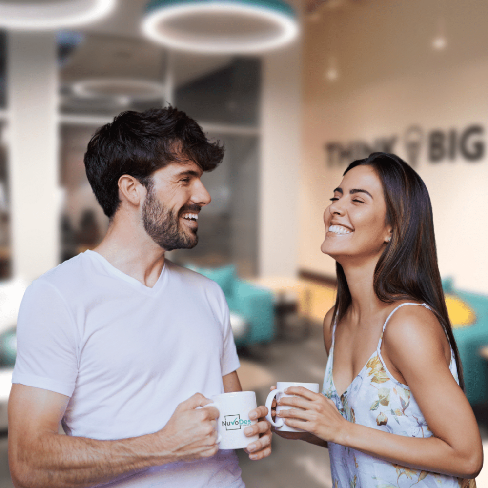 2 People enjoying NuvoDesk Coworking Space