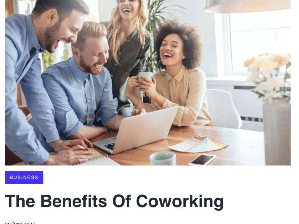 Press release: The Benefits Of Coworking