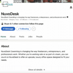 NuvoDesk LinkedIn Summary and bio
