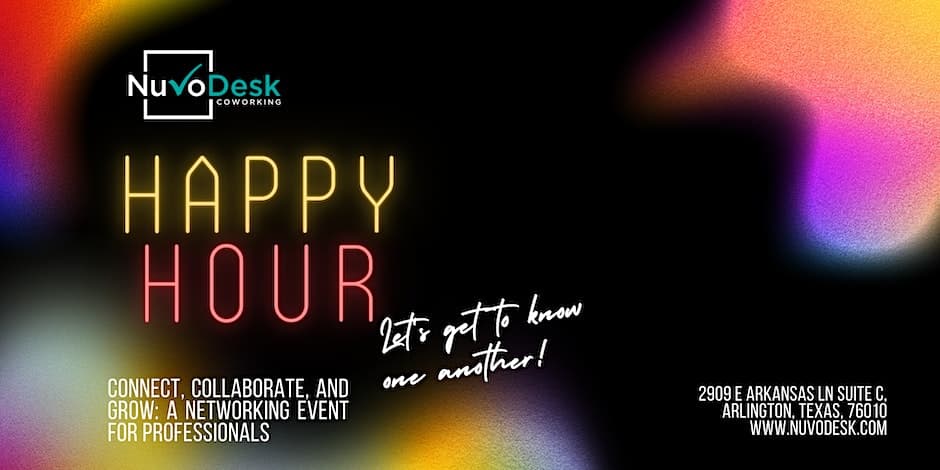 happy hour event banner