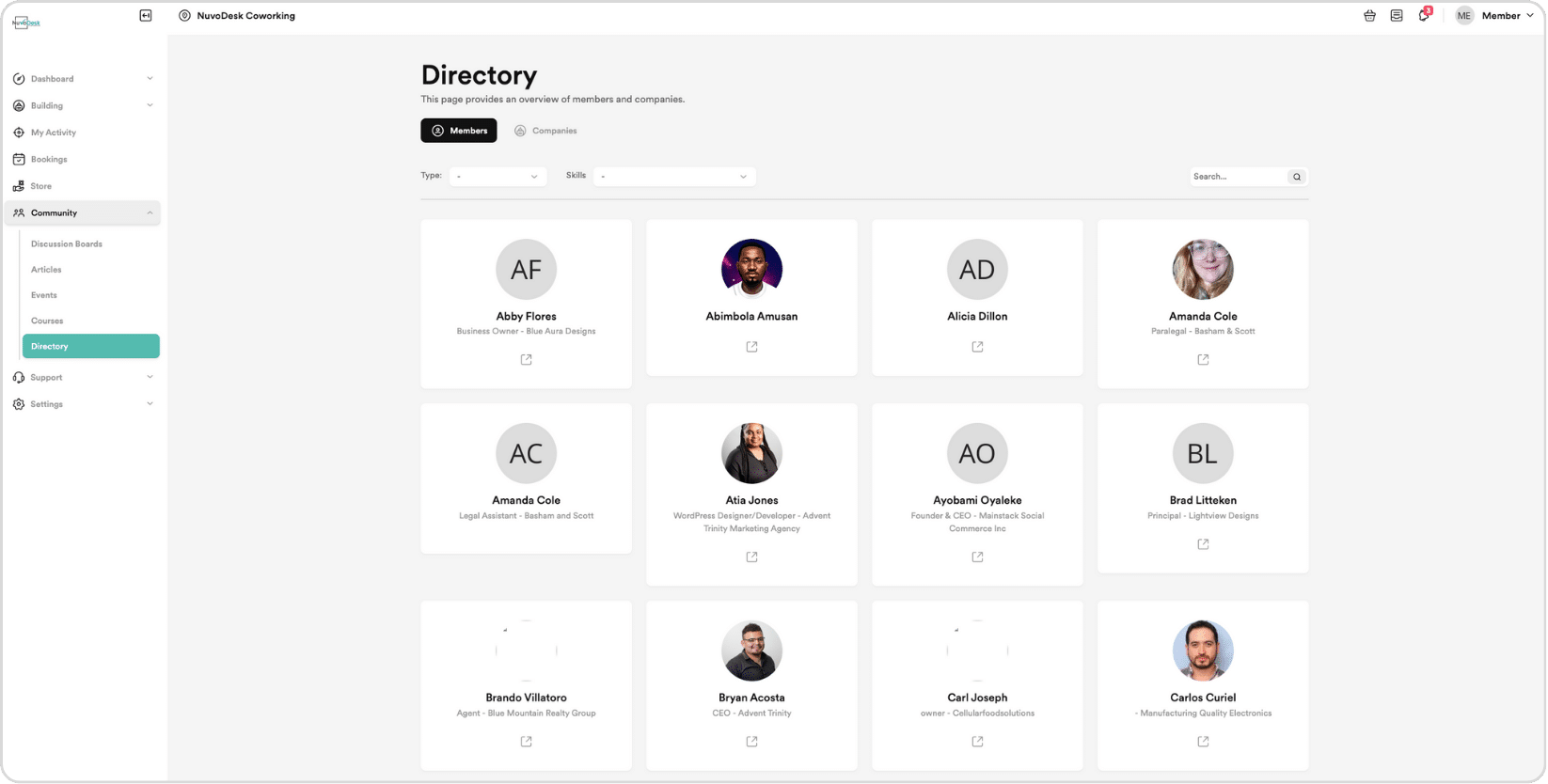 NuvoDesk member directory ‣ NuvoDesk Coworking NuvoDesk member directory