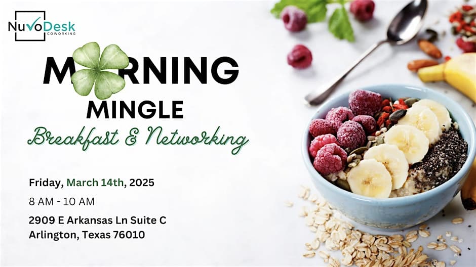 Morning Mingle: Breakfast and Networking – St. Patrick’s Day Edition