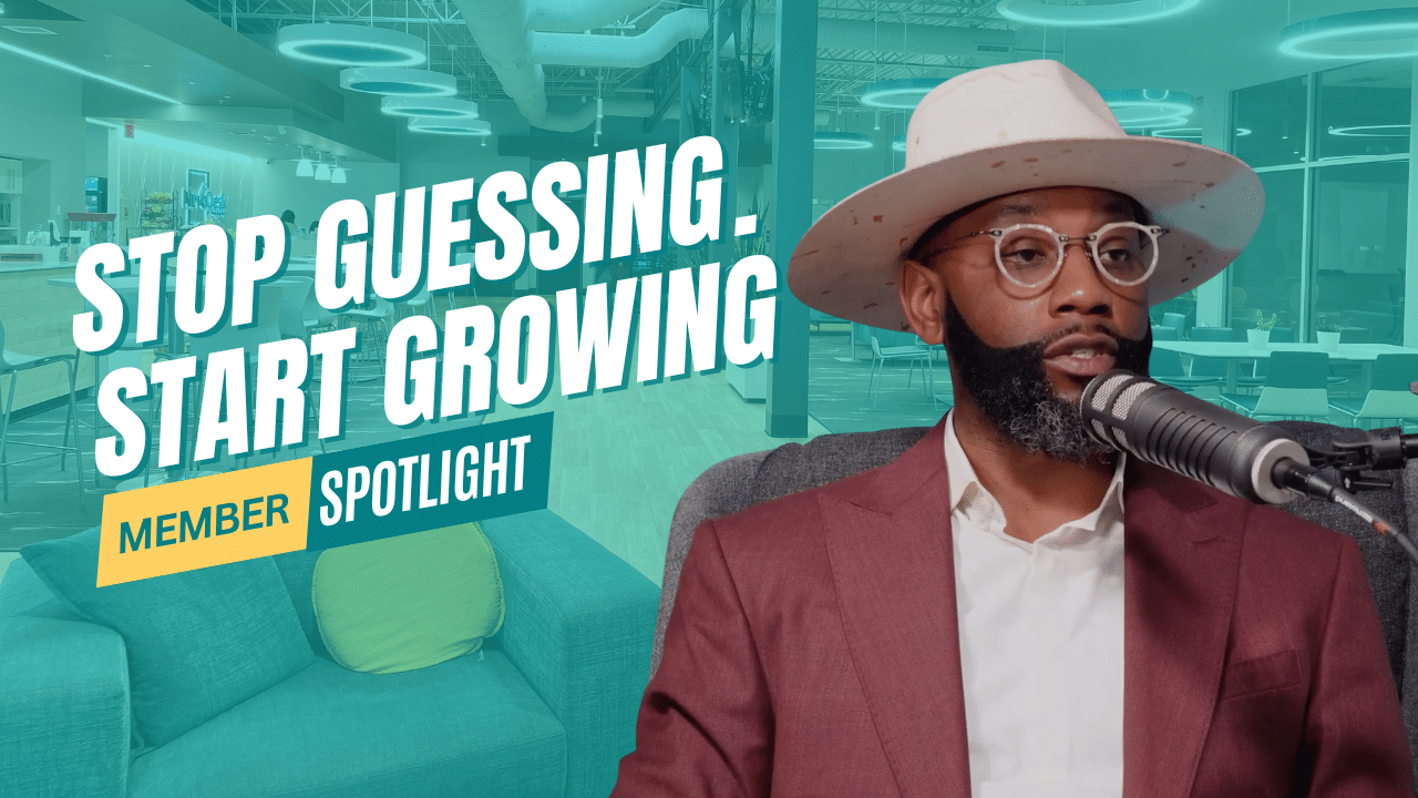Business Therapy Firm member spotlight podcast at NuvoDesk Coworking in Arlington TX